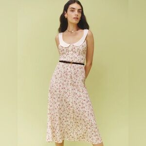 Reformation Charlie Midi Floral Dress